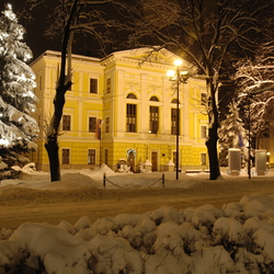 Town Hall - view from Letná street Spišská Nová Ves in the summer - Perfect climate - in winter cold, warm in summer