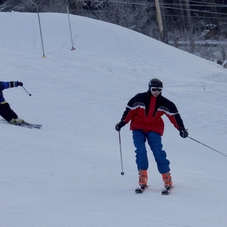 Down-hill skiing