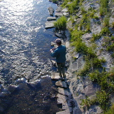 Fisherman in the Slovak paradise