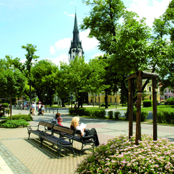 Square Letná street - Historical centre of the town – all in one place