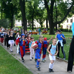 The green in the middle of square with fountain - Historical centre of the town – all in one place