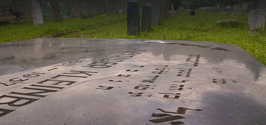 The Jewish cemetery