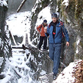 Winter passage through the Slovak Paradise gorges