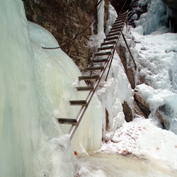 National park Slovak Paradise in winter - Perfect climate - in winter cold, warm in summer